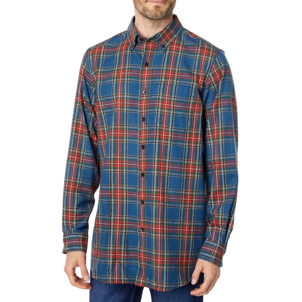 BNWT L.L. Bean Scotch Plaid Flannel Shirt